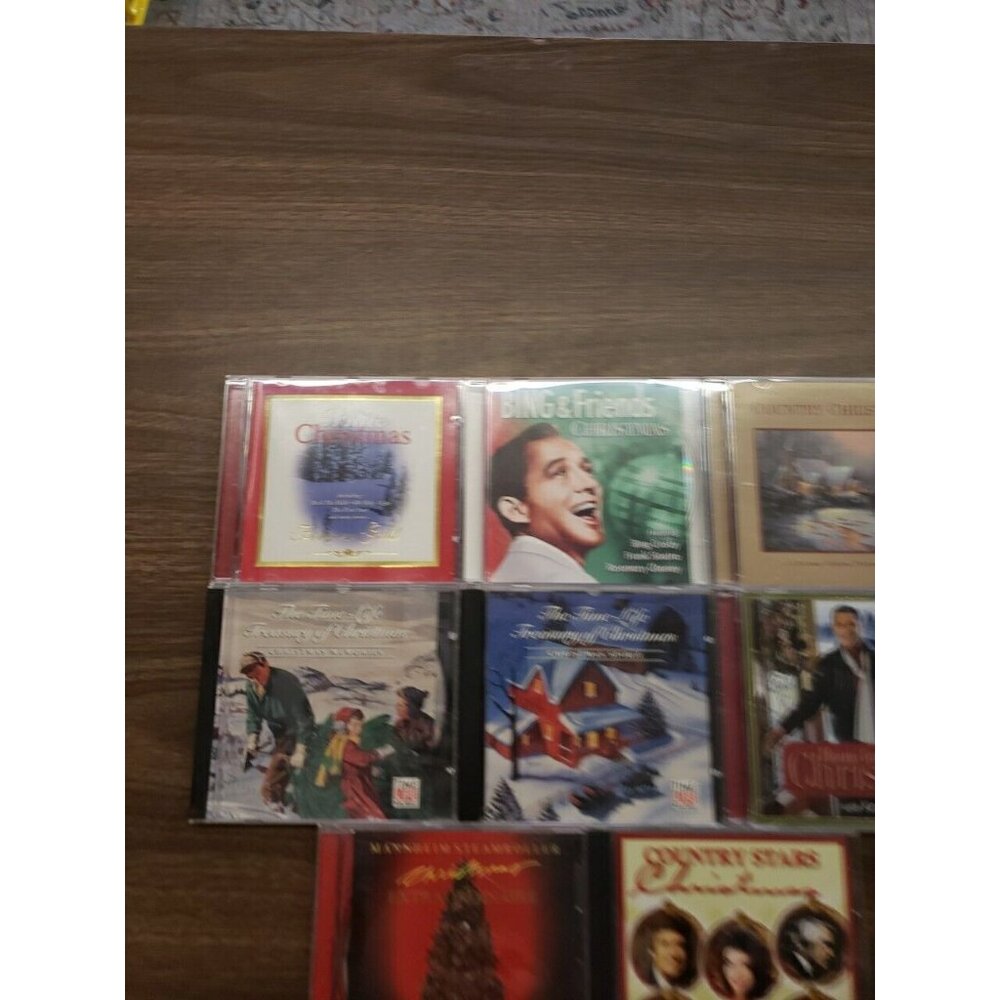 LOT OF 8 CHRISTMAS  CDs - Country, Time Life, Bing, More...